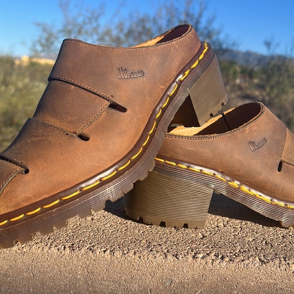 🏴󠁧󠁢󠁥󠁮󠁧󠁿 Dr. Martens MIE Clogs Chunky Platform Block Heel 90’s Mules UK 6 - Picture 11 of 16